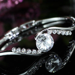 5 Carat Bangle use Austrian Crystal XSB093-0
