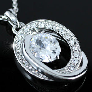 5 Carat CZ Created Diamond Pendant Necklace XN167-0