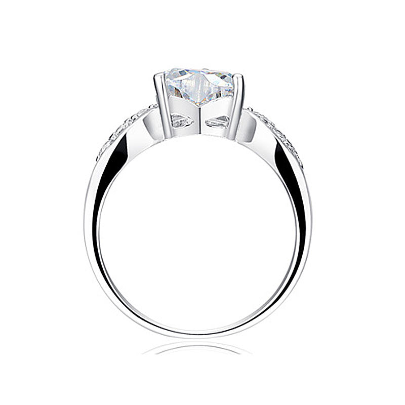 2 Carat Sparkling Heart CZ Created Diamond Ring XR194-2